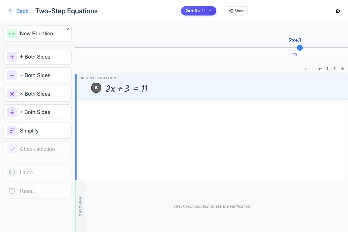 Two-Step Equations